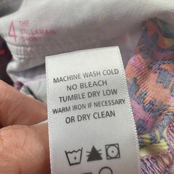 Lilly Pulitzer Shorts Womens 4 Pink Multi Callahan Sea and Be Seen Resort Preppy - Picture 6 of 12